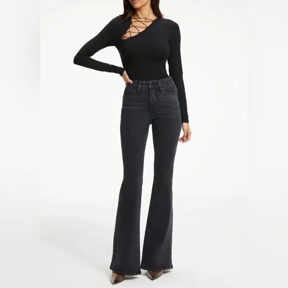 Good American Good Touch Shoulder Lace Bodysuit - Picture 5 of 12